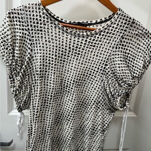 Proenza Schouler Black and White Text Print Tee